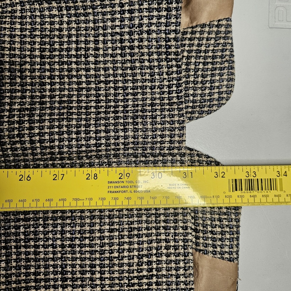 Savile Row Mens Blazer 46R Brown Sport Coat Jacket Soft Tweed Plaid - Picture 12 of 13